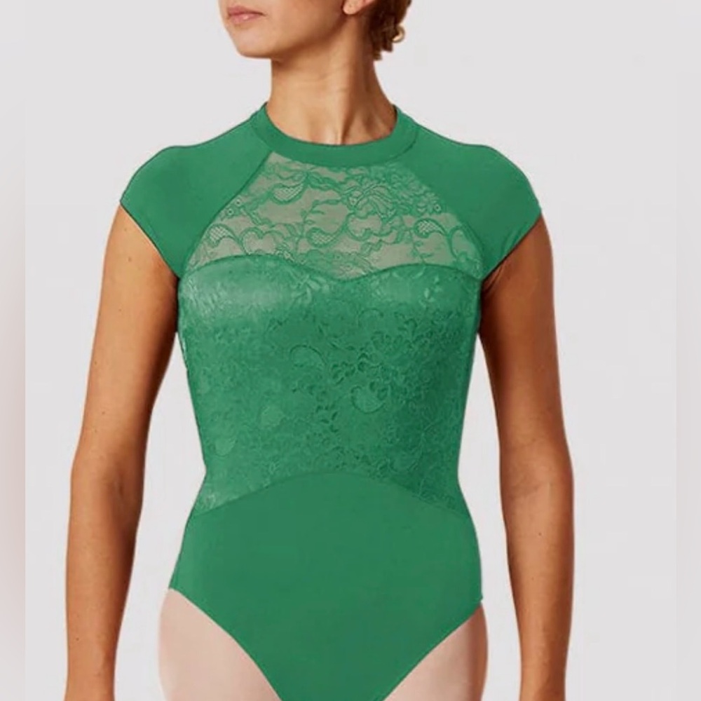 BNWT Mirella Lace Cap-sleeve Bodysuit.